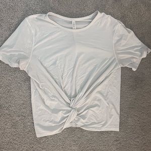 Lululemon tie front tee sz 12